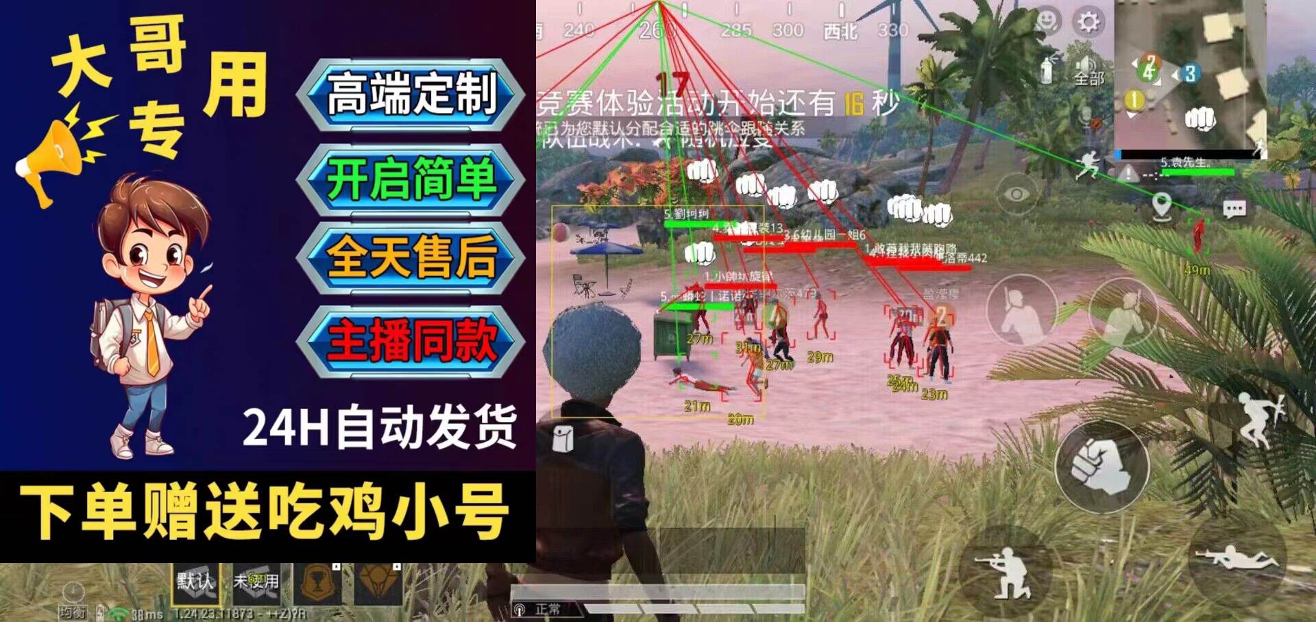 和平精英「山猫内部」辅助